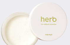 Матирующая прозрачная пудра для лица с успокаивающими экстрактами Ma:nyo Factory Herb Green No-Sebum Powder