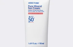 Минеральный солнцезащитный крем для лица с растительными экстрактами ASIS-TOBE Pure Mineral Sun Cream