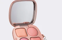 Компактная палетка румян в формате брелка fwee Pocket Cheek Palette CP02 Strawberry&Lemon