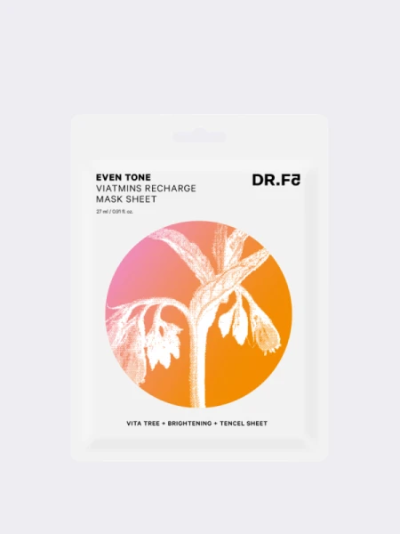 Витализирующая тканевая маска для выравнивания тона и сияния DR.F5 Even Tone Vitamins Recharge Mask Sheet