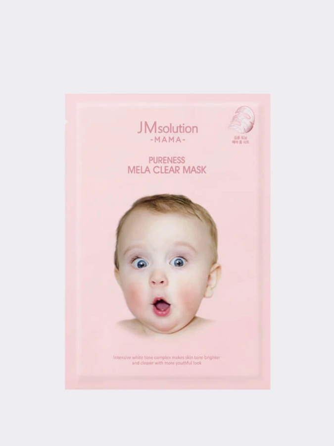 Тканевая маска для лица выравнивающая тон кожи JMsolution MAMA Pureness Mela Clear Mask