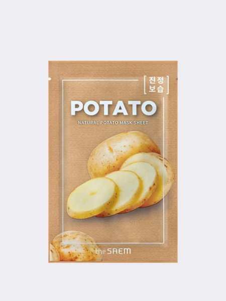 Восстанавливающая тканевая маска с экстрактом картофеля The Saem Natural Potato Mask Sheet Восстанавливающая тканевая маска с экстрактом картофеля The Saem Natural Potato Mask Sheet