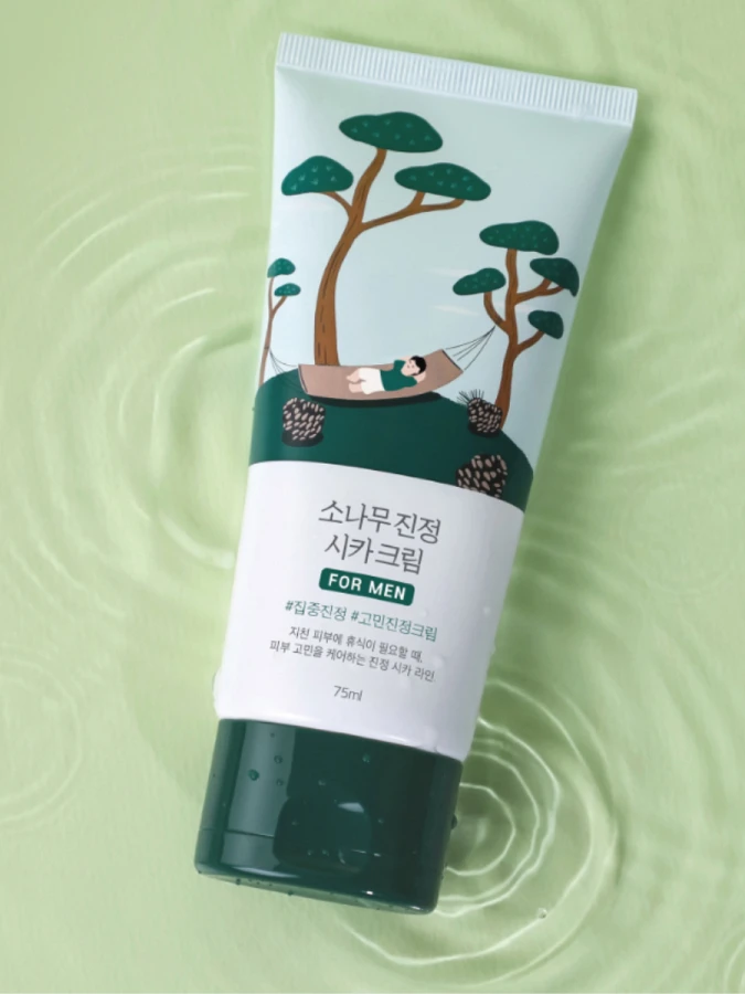 Противовоспалительный крем для мужчин с экстрактом сосны Round Lab For Men Pine Calming Cica Cream