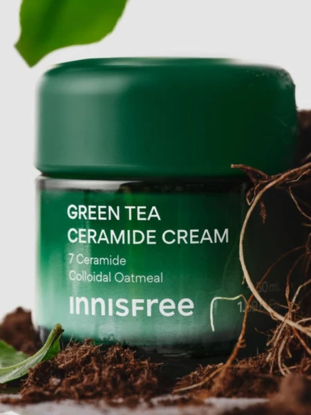 Барьерный крем для лица с керамидами и экстрактом зеленого чая innisfree Green Tea Ceramide Cream