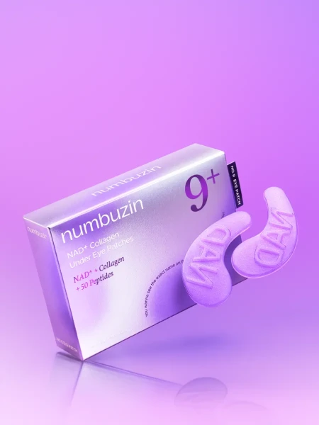 Гидрогелевые лифтинг-патчи для век с коллагеном и пептидами Numbuzin No.9 NAD+ Collagen Under Eye Patches