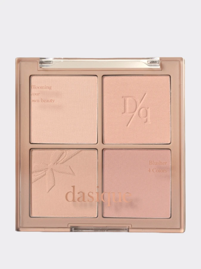 Палетка спрессованных румян в приглушённых ореховых оттенках Dasique Blending Mood Cheek #10 Muted Nuts