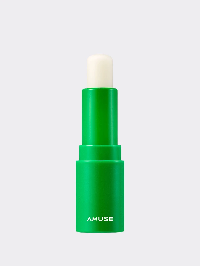 Увлажняющий прозрачный бальзам для губ AMUSE Vegan Green Lip Balm 01 Clear