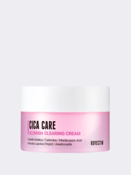 Успокаивающий крем для лица с экстрактом центеллы азиатской ROVECTIN Cica Care Blemish Clearing Cream Успокаивающий крем для лица с экстрактом центеллы азиатской ROVECTIN Cica Care Blemish Clearing Cream