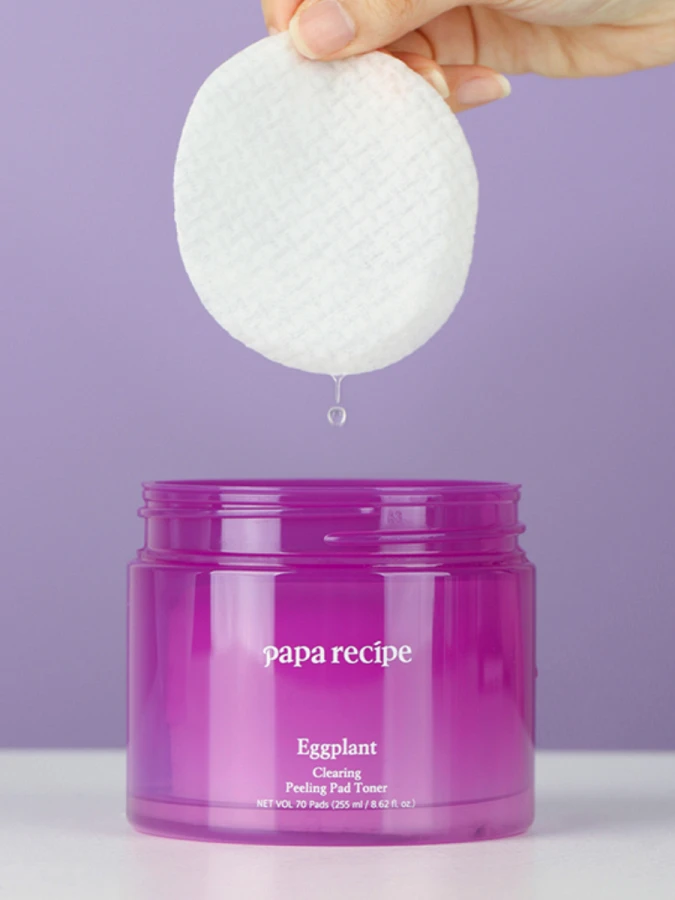 Отшелушивающие тонер-пэды с экстрактом баклажана Papa Recipe Eggplant Clearing Peeling Pad Toner
