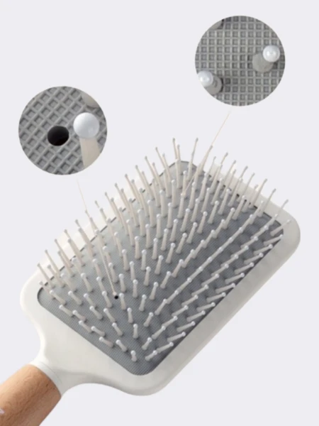 Деревянная массажная расчёска для волос Masil Wooden Paddle Brush