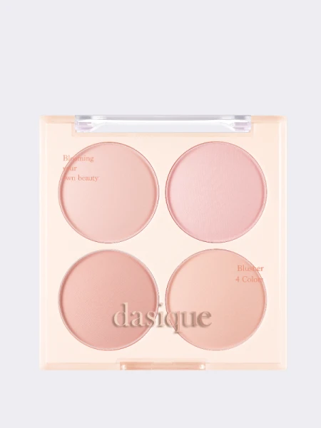 Палетка спрессованных румян в миндально-ванильных оттенках Dasique Blending Mood Cheek #09 Almond Vanilla