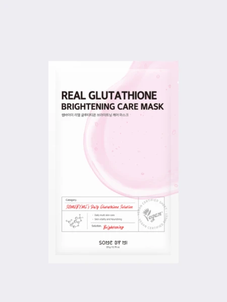 Тканевая маска для сияния кожи с глутатионом Some By Mi Glutathione Brightening Care Mask Тканевая маска для сияния кожи с глутатионом Some By Mi Glutathione Brightening Care Mask