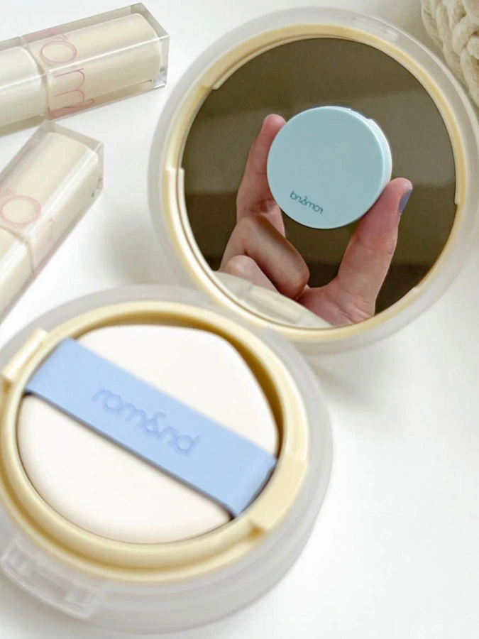 Набор кушонов с матовым финишем в бежевом оттенке rom&nd Nu Zero Cushion Mini Set 04 Beige 23 SPF24 PA++