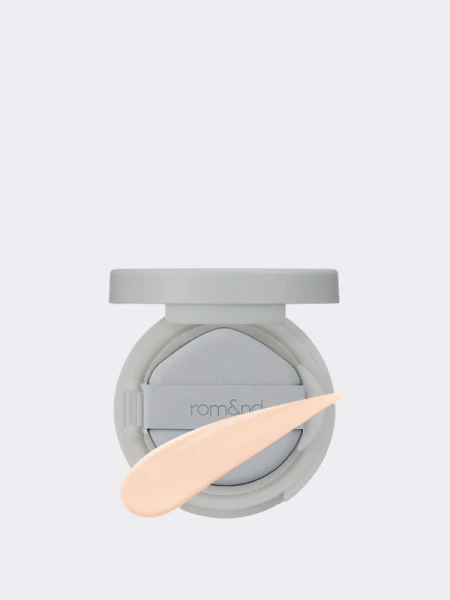 МИНИ Тональный кушон с матовым финишем в светлом бежевом оттенке rom&nd Nu Zero Cushion 02 Pure 21 SPF24 PA++