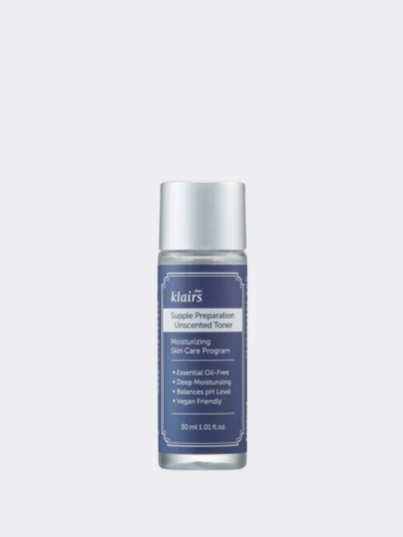 МИНИ Увлажняющий тонер без масел и отдушек Dear, Klairs Supple Preparation Unscented Toner МИНИ Увлажняющий тонер без масел и отдушек Dear, Klairs Supple Preparation Unscented Toner