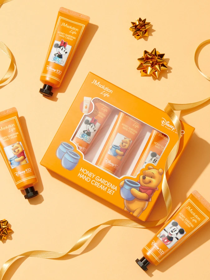 Подарочный набор кремов для рук с ароматом мёда и гардении JMSolution Life Honey Gardenia Hand Cream Set Disney