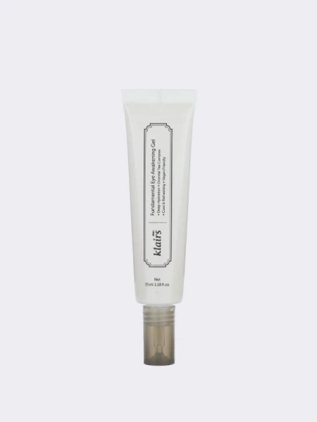 Бодрящий гель для век с кофеином и пептидами Dear, Klairs Fundamental Awakening Eye Gel Бодрящий гель для век с кофеином и пептидами Dear, Klairs Fundamental Awakening Eye Gel