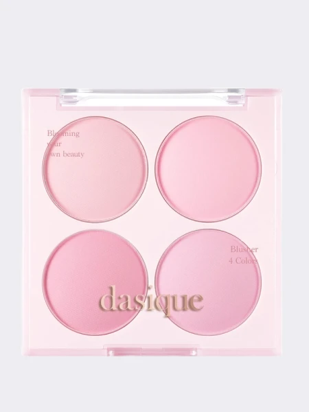 Палетка спрессованных румян в холодных ягодных оттенках Dasique Blending Mood Cheek #08 Blueberry Sorbet