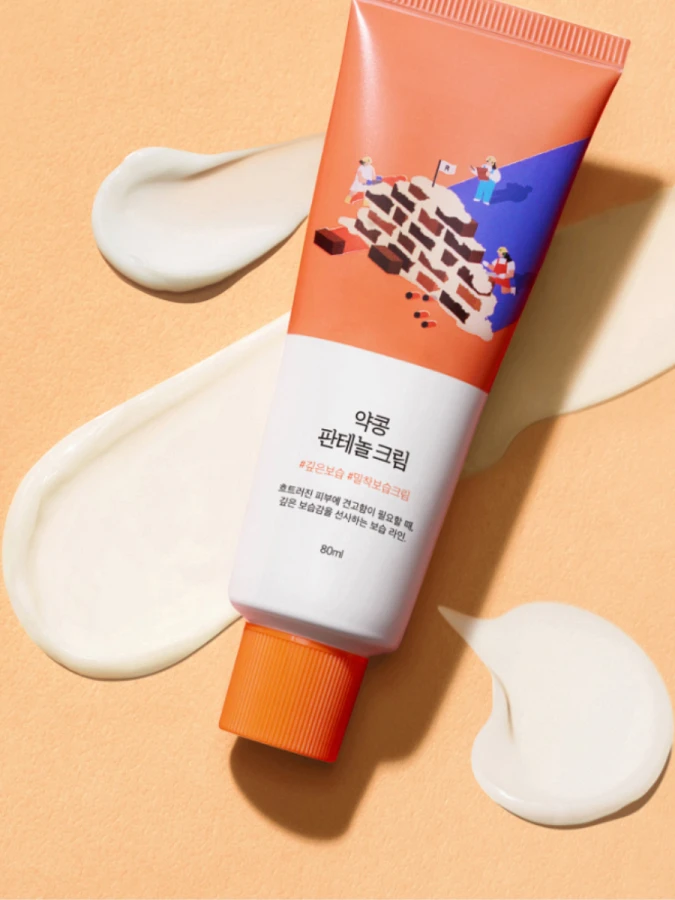 Укрепляющий крем для лица с экстрактом черной сои и пантенолом Round Lab  Soybean Panthenol Cream