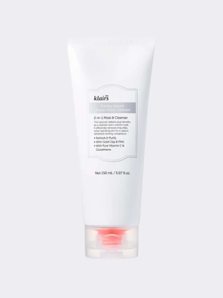 Витаминная маска-пенка для умывания Dear, Klairs Freshly Juiced Vitamin Mask Cleanser Витаминная маска-пенка для умывания Dear, Klairs Freshly Juiced Vitamin Mask Cleanser