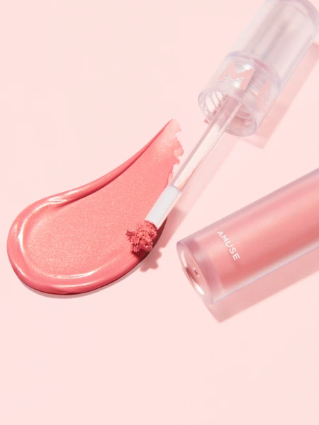 Кремовые румяна в холодном розовом оттенке AMUSE Soft Cream Cheek 01 Sprinkles