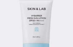 Увлажняющий солнцезащитный крем с гиалуроновой кислотой SKIN&LAB Hybarrier Fresh Sun Lotion SFP50+ PA++++