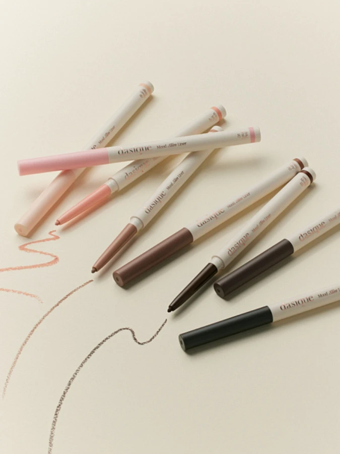 Ультратонкий карандаш для век в розовом оттенке Dasique Mood Slim Liner #08 Cotton Pink