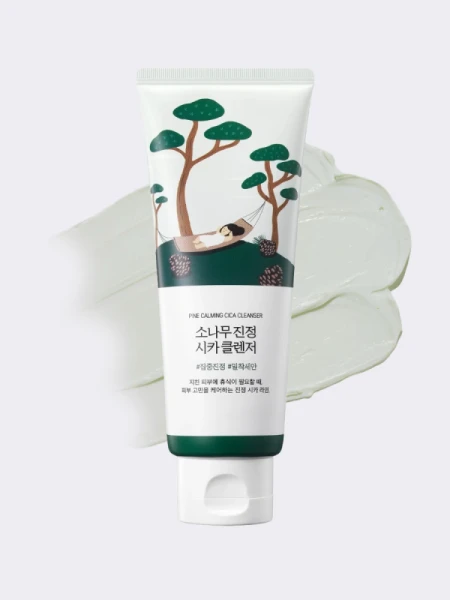 Противовоспалительная пенка для умывания с экстрактом сосны и центеллы Round Lab Pine Calming Cica Cleanser