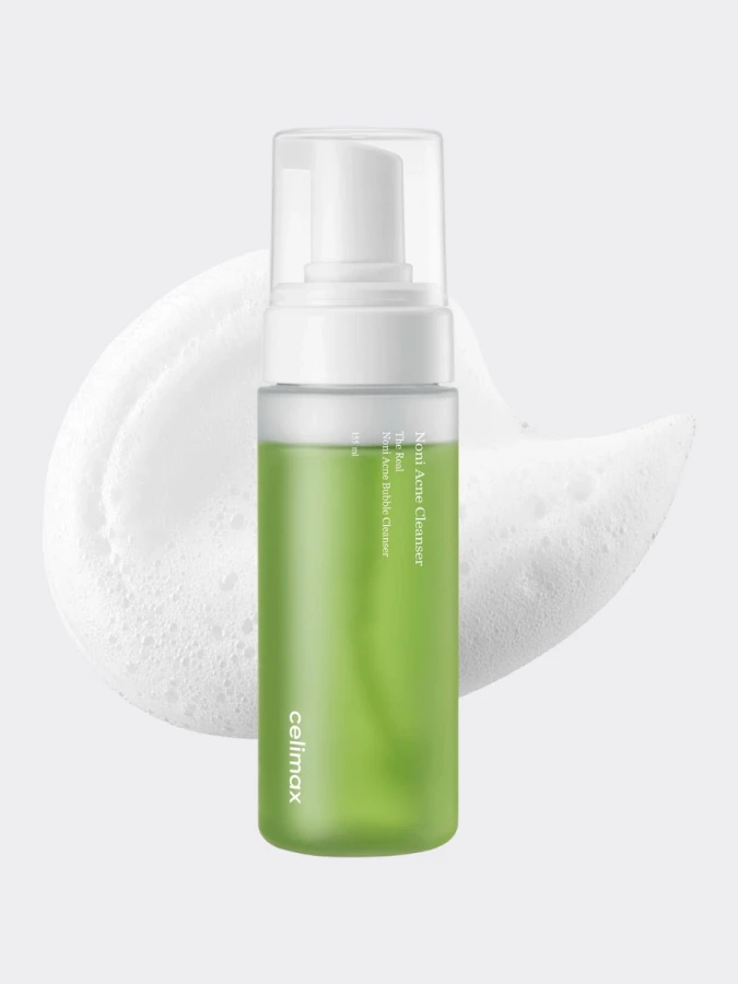 Противовоспалительная пенка для умывания с экстрактом нони Celimax The Real Noni Acne Bubble Cleanser