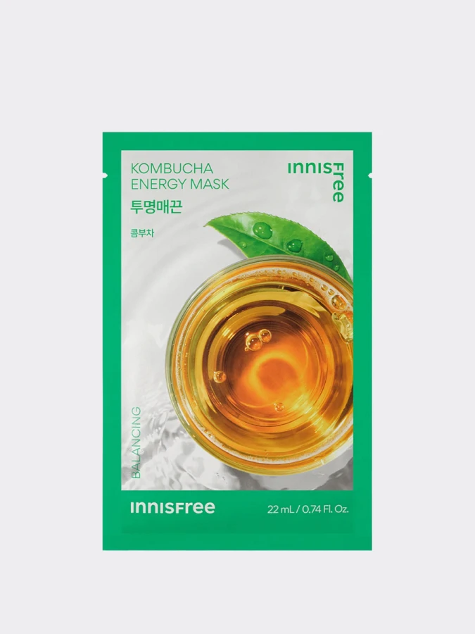 Освежающая тканевая маска с экстрактом комбучи Innisfree Kombucha Energy Mask