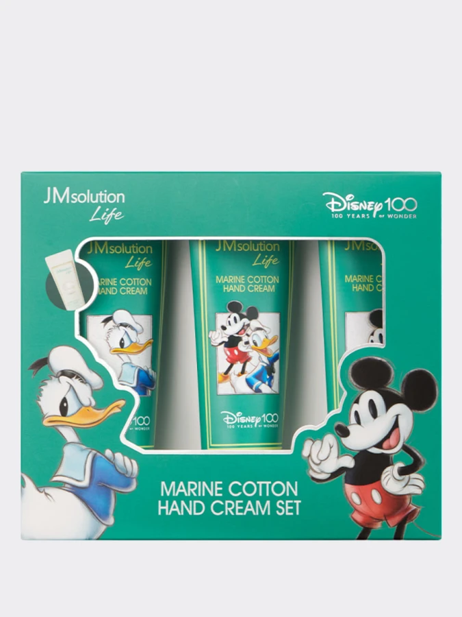 Подарочный набор кремов для рук с ароматом хлопка JMSolution Life Marine Cotton Hand Cream Set Disney