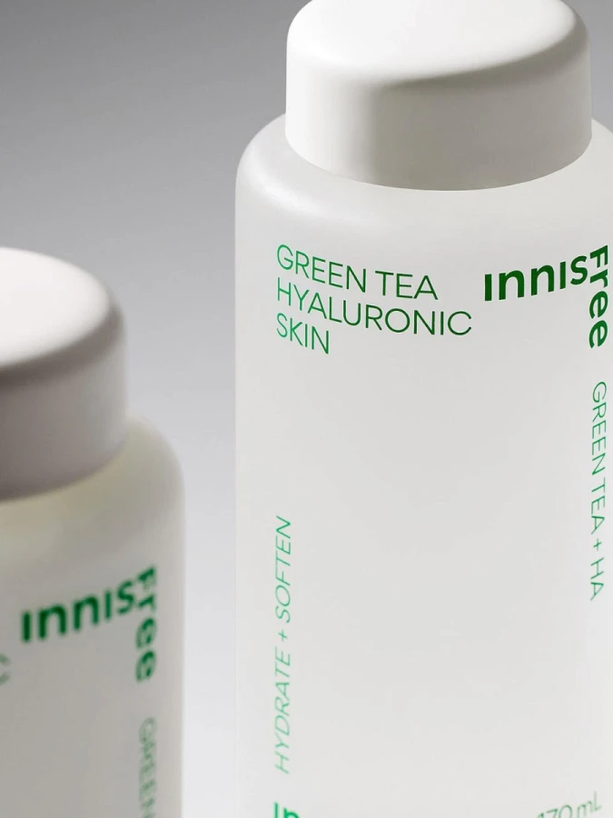 Освежающий тонер с экстрактом зеленого чая и гиалуроновой кислотой innisfree Green Tea Hyaluronic Skin