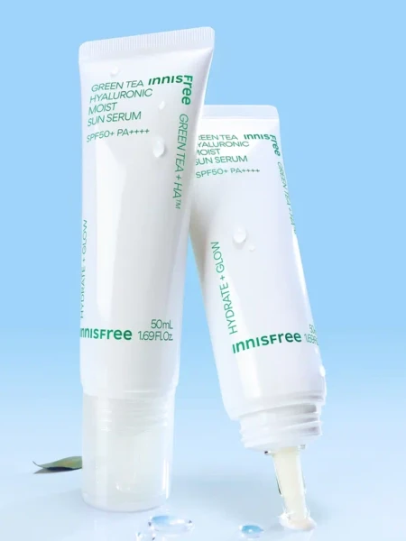 Солнцезащитный флюид с экстрактом зеленого чая innisfree Green Tea Hyaluronic Moist Sun Serum SPF50+ PA++++