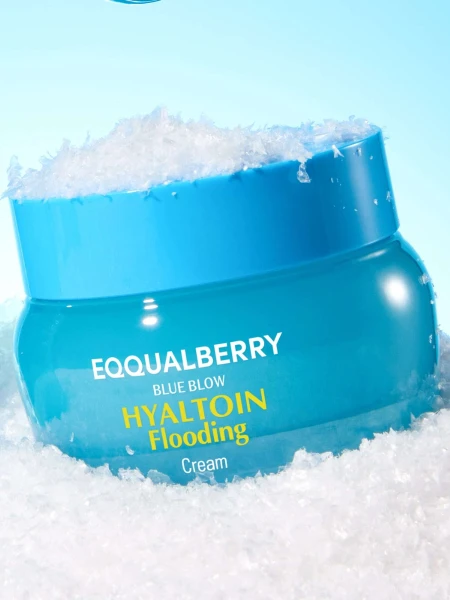 Увлажняющий крем для лица с гиалуроновой кислотой и эктоином EQQUALBERRY Hyaltoin Flooding Cream