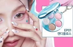 Компактная палетка теней в формате брелка fwee Pocket Eye Palette EP01 Candy Floss