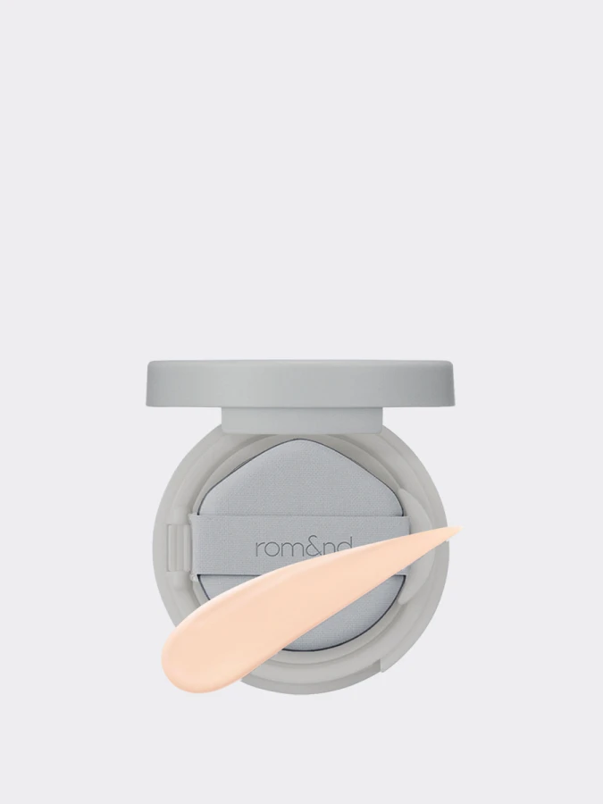МИНИ Тональный кушон с матовым финишем в светлом бежевом оттенке rom&nd Nu Zero Cushion 02 Pure 21 SPF24 PA++