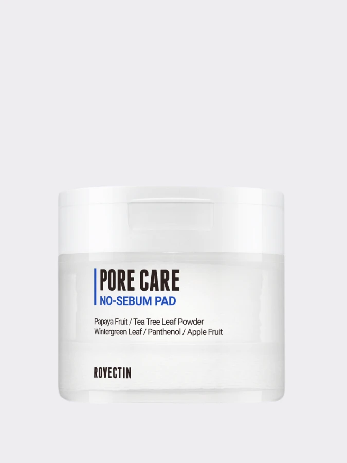 Себорегулирующие тонер-диски с растительными экстрактами ROVECTIN Pore Care No-Sebum Pad