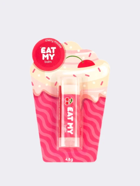 Бальзам для губ с ароматом вишнёвого мусса  EAT MY BALM Cherry Mousse