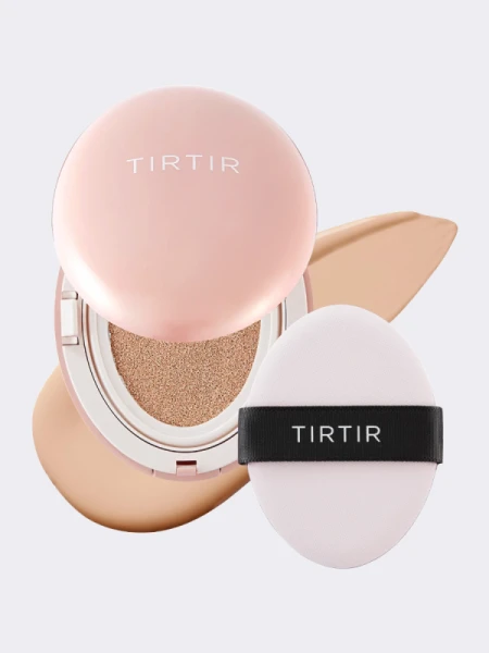 Тональный кушон со стойким матовым финишем TIRTIR Mask Fit All-Cover Cushion 21C Cool Ivory Тональный кушон со стойким матовым финишем TIRTIR Mask Fit All-Cover Cushion 21C Cool Ivory