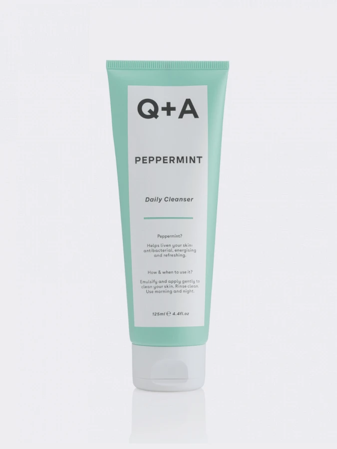 Освежающий гель для умывания с экстрактом перечной мяты Q+A Peppermint Daily Cleanser