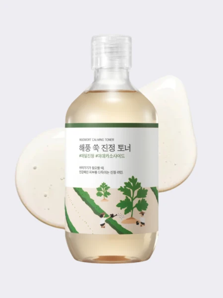 Успокаивающий тонер с экстрактом полыни Round Lab Mugwort Calming Toner