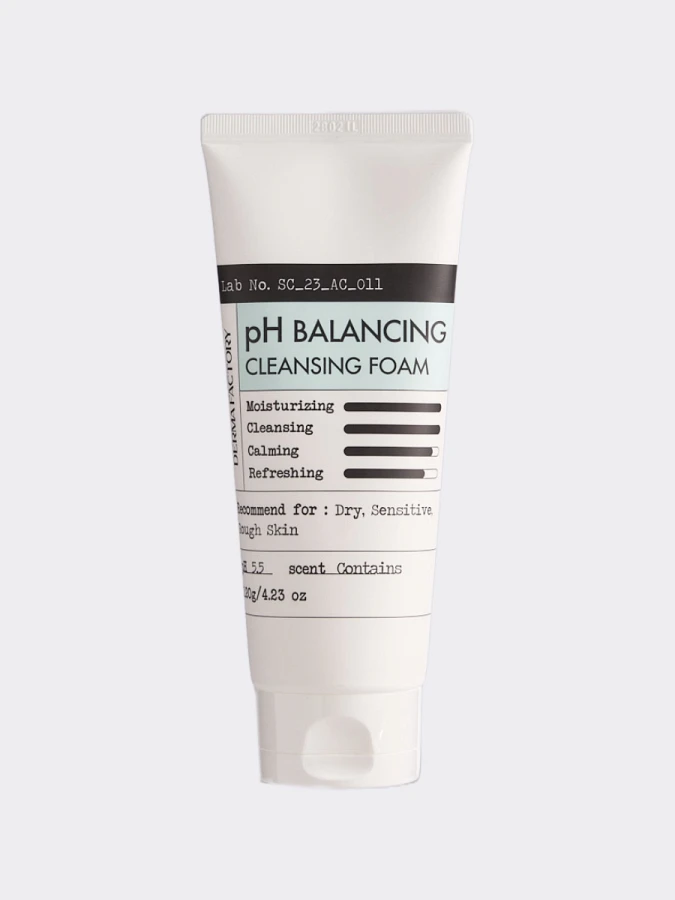 Балансирующая пенка для умывания с пантенолом Derma Factory PH Balancing Cleansing Foam Балансирующая пенка для умывания с пантенолом Derma Factory PH Balancing Cleansing Foam