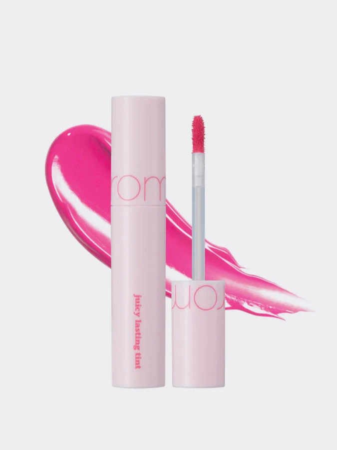 Сочный глянцевый пигмент для губ с розовым ягодным оттенком rom&nd Juicy Lasting Tint 26 Very Berry Pink