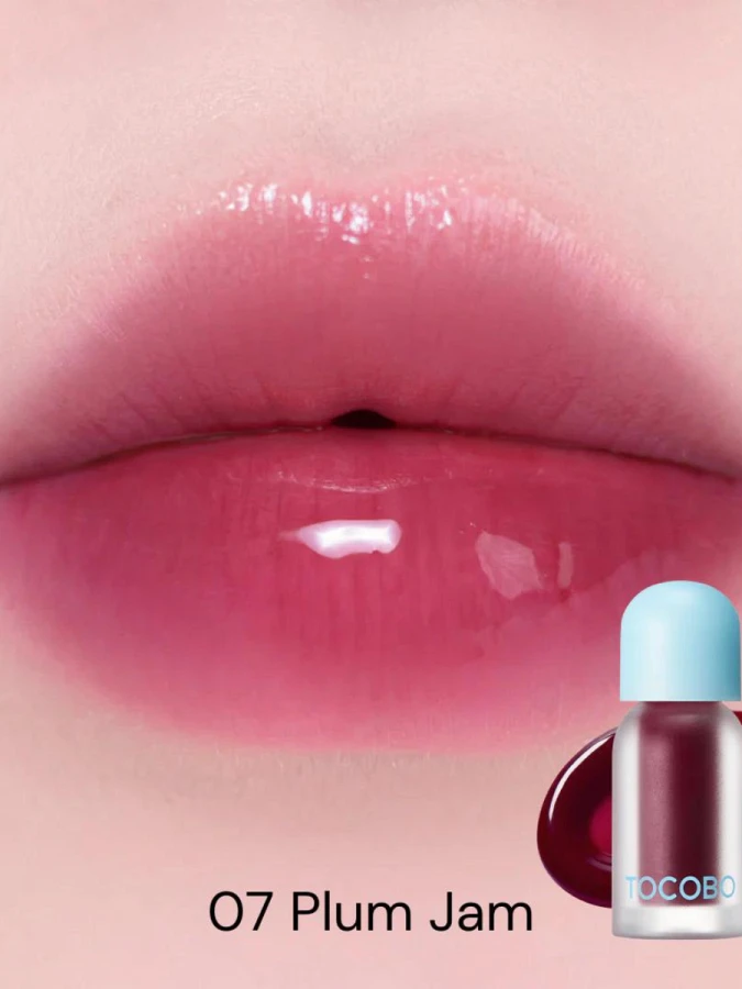Оттеночное масло-плампер для губ TOCOBO Juicy Berry Plumping Lip Oil 07 Plum Jam