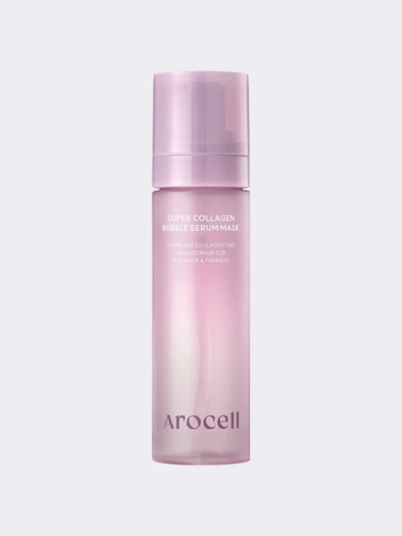 Пузырьковая маска-сыворотка с коллагеном и ПДРН Arocell Super Collagen Bubble Serum Mask