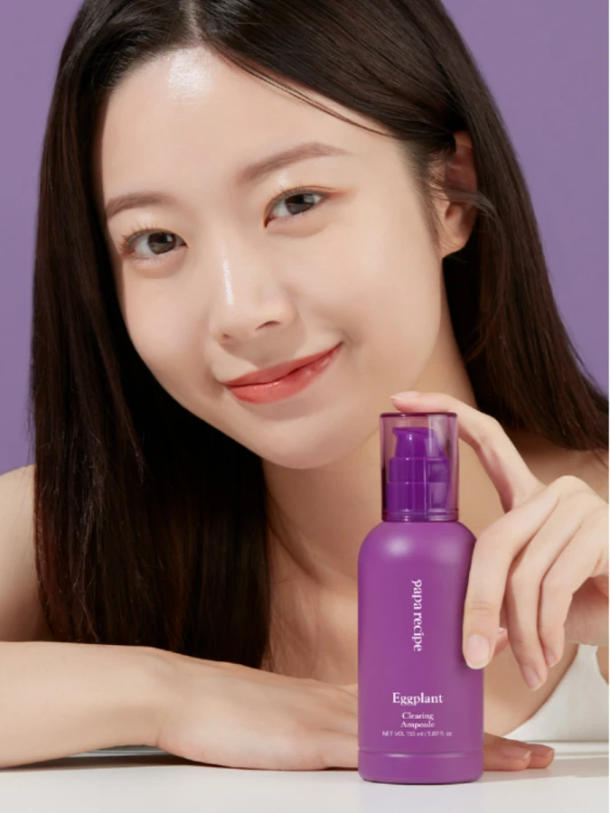 Успокаивающая ампульная сыворотка для лица с экстрактом баклажана MAXI Papa Recipe Eggplant Clearing Ampoule