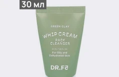 Себорегулирующая маска-пенка для умывания с зеленой глиной DR.F5 Whip Cream Pack Cleanser Green Clay