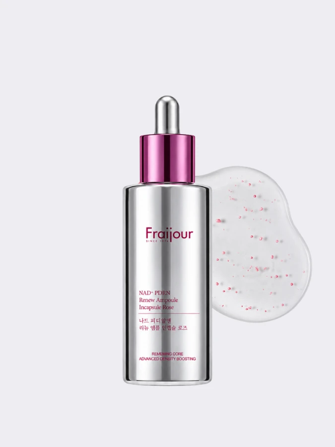 Разглаживающая капсульная сыворотка с ПДРН Fraijour NAD⁺ PDRN Renew Ampoule Incapsule Rose