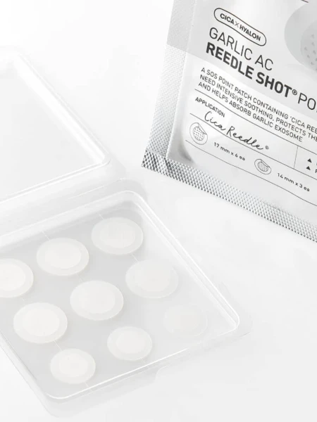 Патчи против воспалений с экзосомами чеснока и микроиглами VT Garlic AC Reedle Shot Point Patch