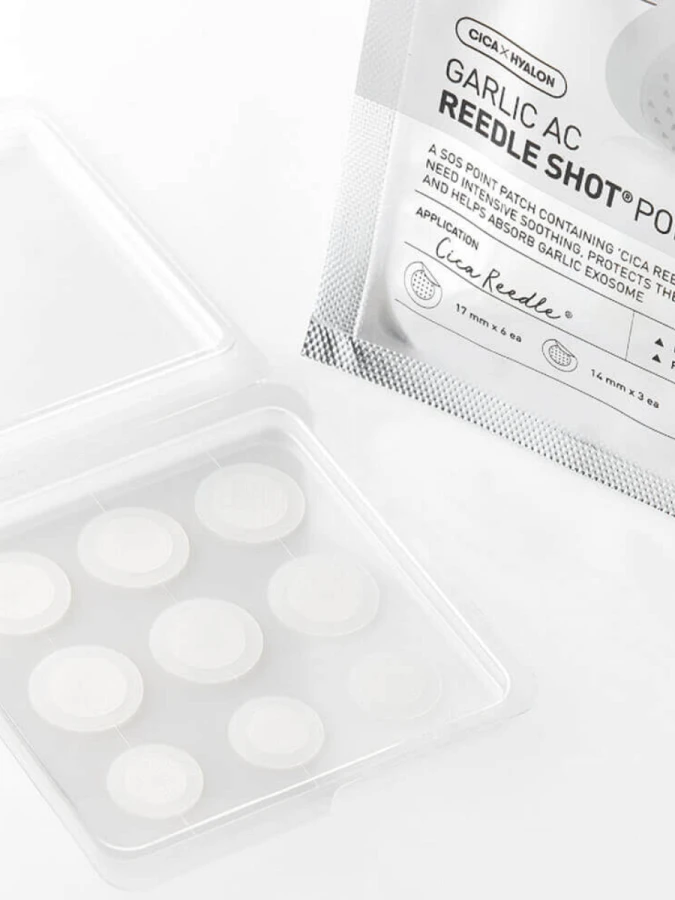 Патчи против воспалений с экзосомами чеснока и микроиглами VT Garlic AC Reedle Shot Point Patch
